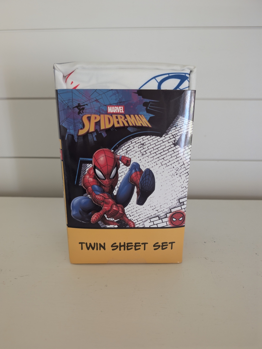 Marvel Spider-Man Twin Sheet Set - Red, Blue, White